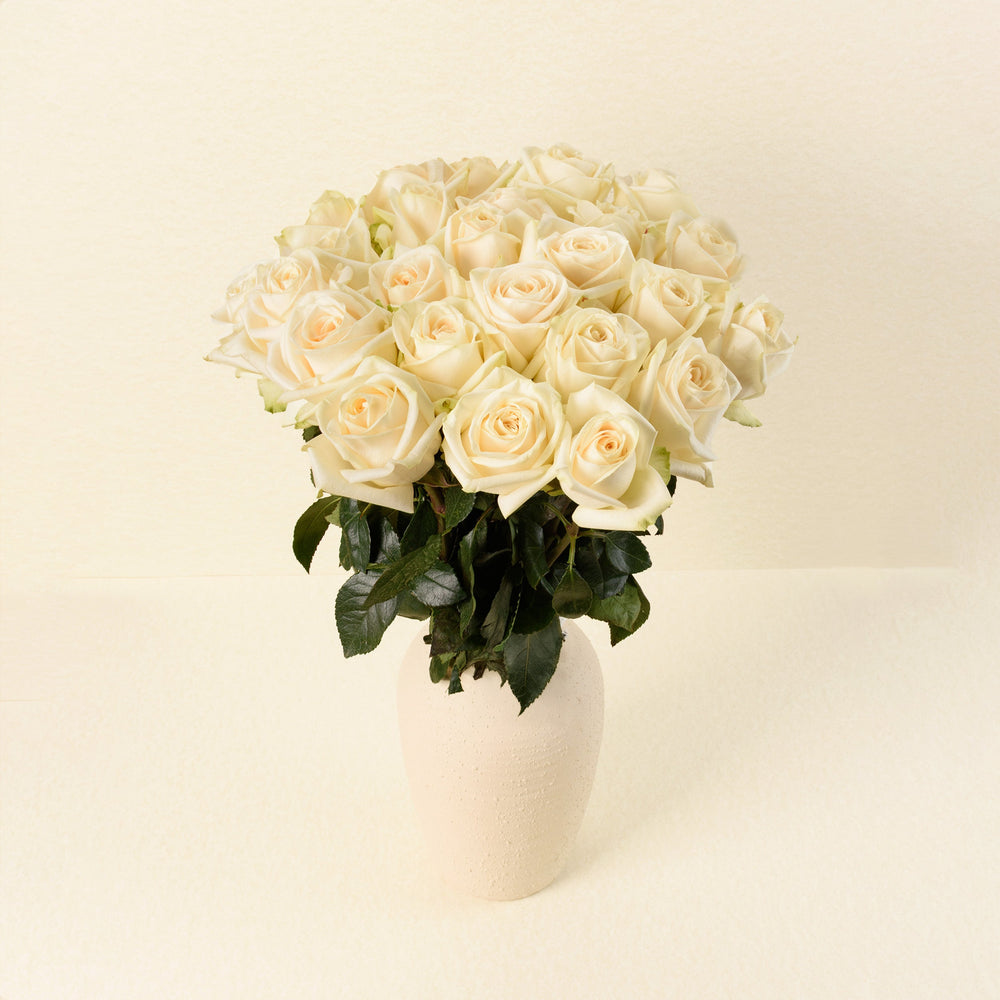 Soul roses, front view in vase